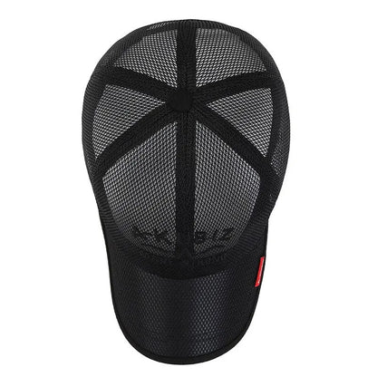 Unisex Breathable Mesh Baseball Cap with Embroidered Detail for Casual Outdoor Everyday Style
