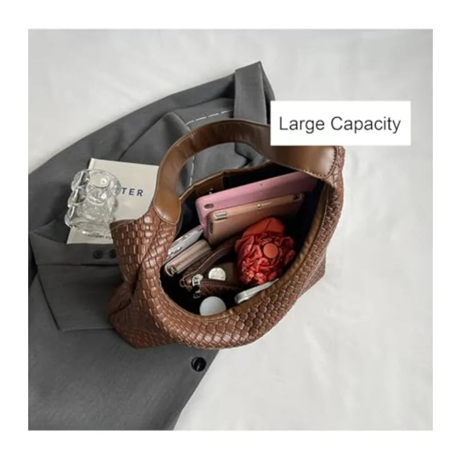 Minimal Soft Shoulder Tote Bag with Slouchy Underarm Carry Design