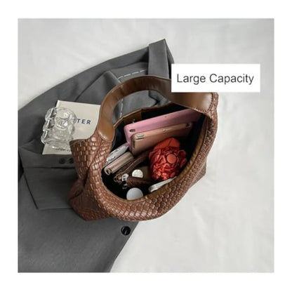 Minimal Soft Shoulder Tote Bag with Slouchy Underarm Carry Design