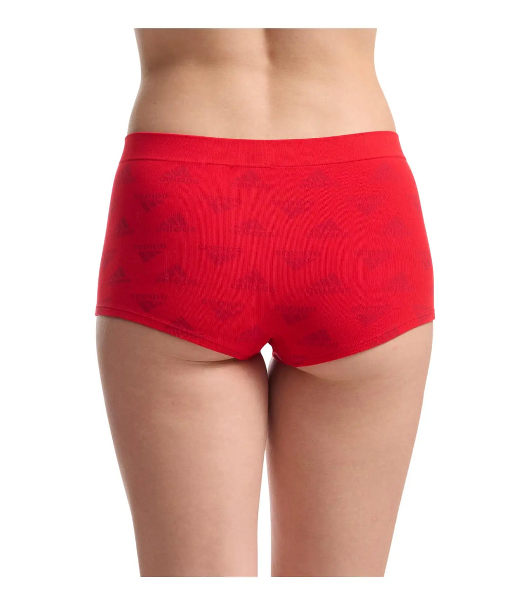 3-Piece Women’s Seamless Boyshort Panties Set with Full-Coverage Silhouette, Stretch-Looking Construction and Assorted Solid Colors