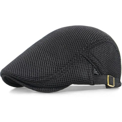 Breathable Mesh Ivy Flat Cap Adjustable Cotton Casual Vintage Driving Streetwear Hat