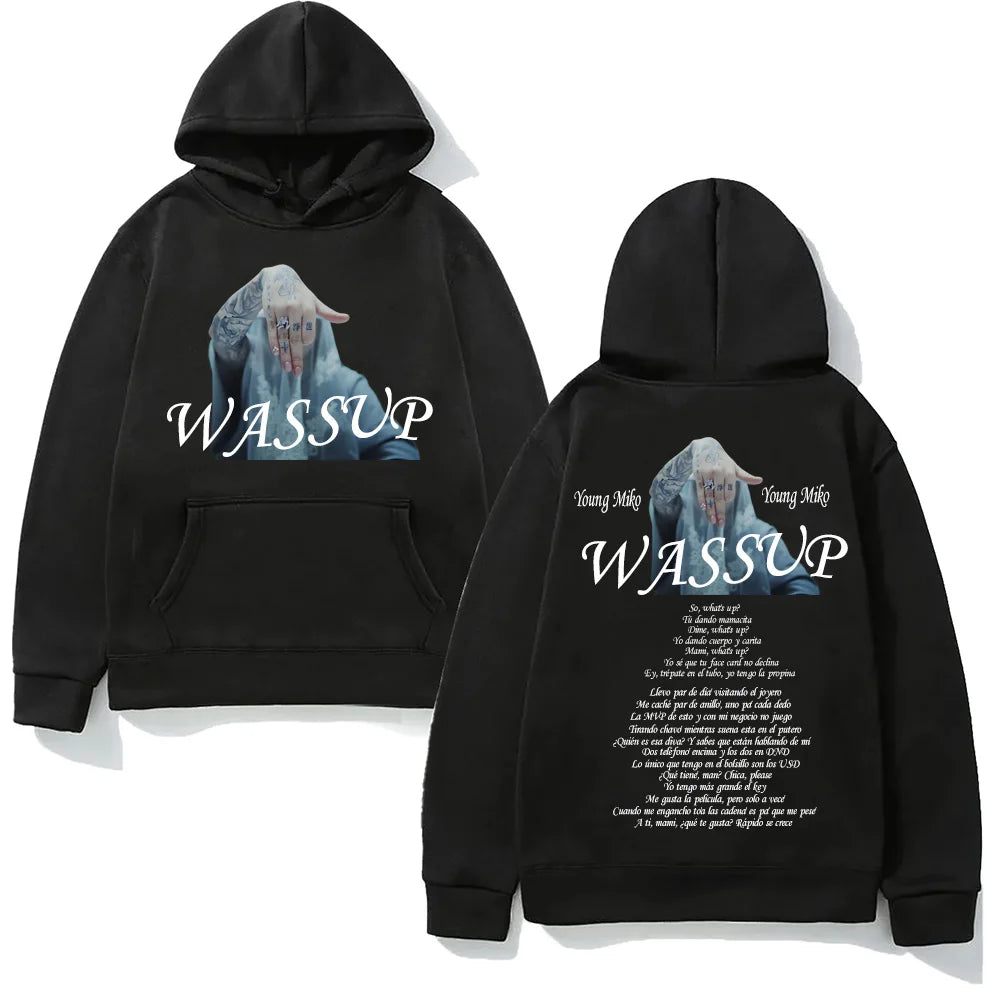 Minimalist Anime Oversized Hoodie with Manga Typography Streetwear Design