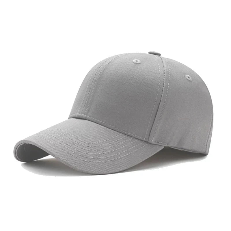 Minimalist Solid Baseball Cap Adjustable Curved Brim Casual Streetwear Fashion Hat