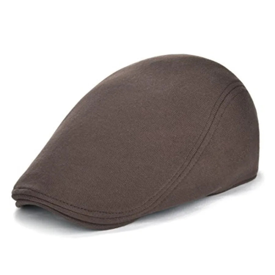 Classic Cotton Ivy Flat Cap Minimalist Driving Hat for Everyday Wear