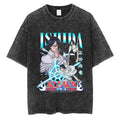 Anime-Inspired Manga Streetwear Oversized Graphic Washed Cotton Casual T-Shirt