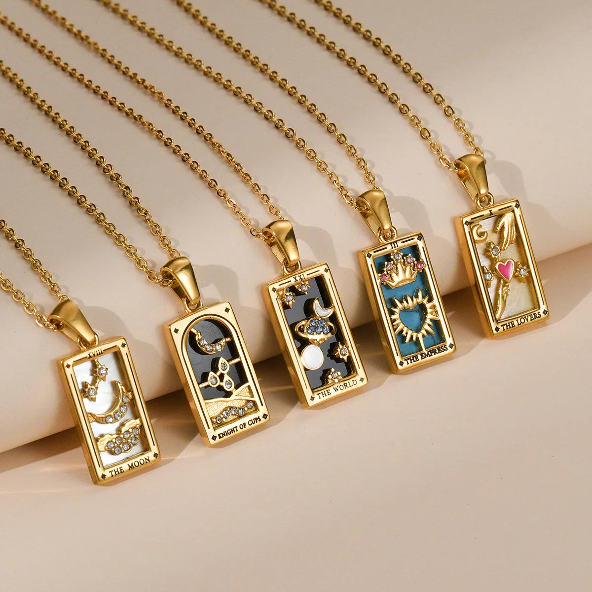 Mystic Card Pendant Necklace for Gothic and Alternative Styling