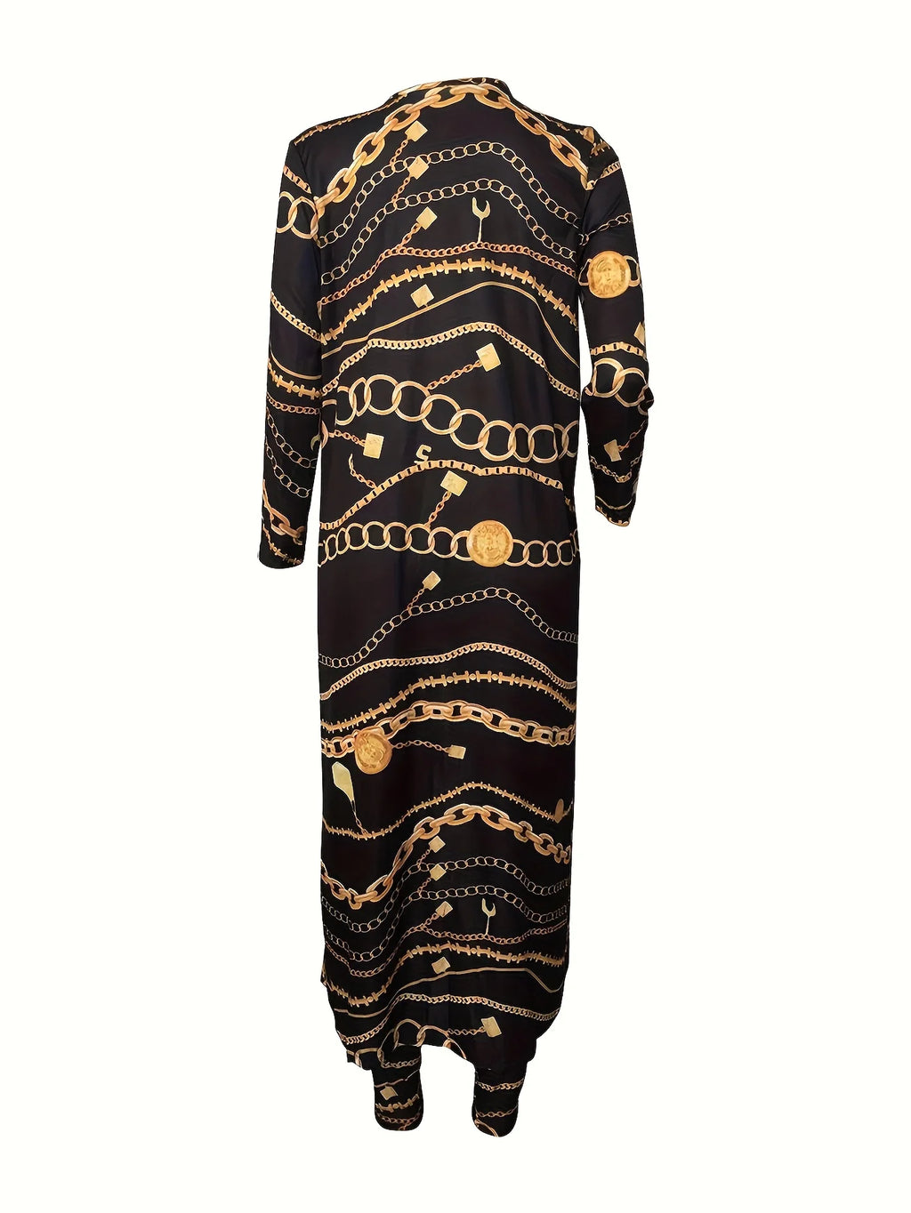 Women's Printed Longline Cardigan and Slim Pants Co-Ord Set