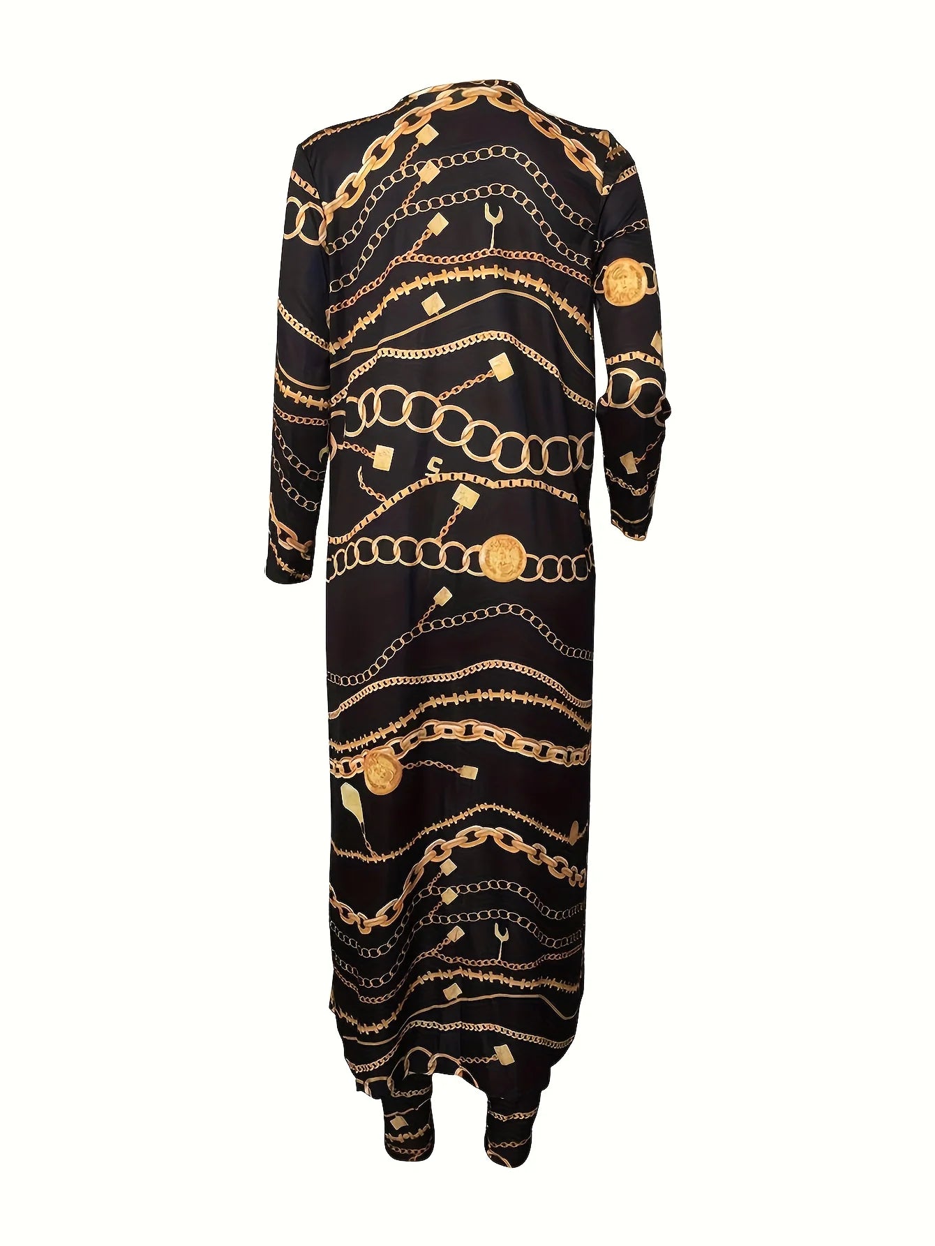 Women's Printed Longline Cardigan and Slim Pants Co-Ord Set