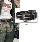 Studded Bullet Detail Belt for Gothic, Punk and Alternative Fashion