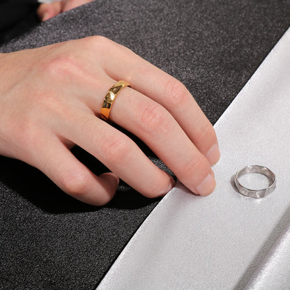 Minimalist Geometric Band Ring Punk Alternative Everyday Statement Jewelry