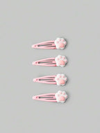 Skull Accent Hair Clip Set Cute Gothic Alternative Fashion Accessories