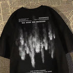Oversized Abstract Fade Graphic T-Shirt with Contemporary Streetwear Aesthetic