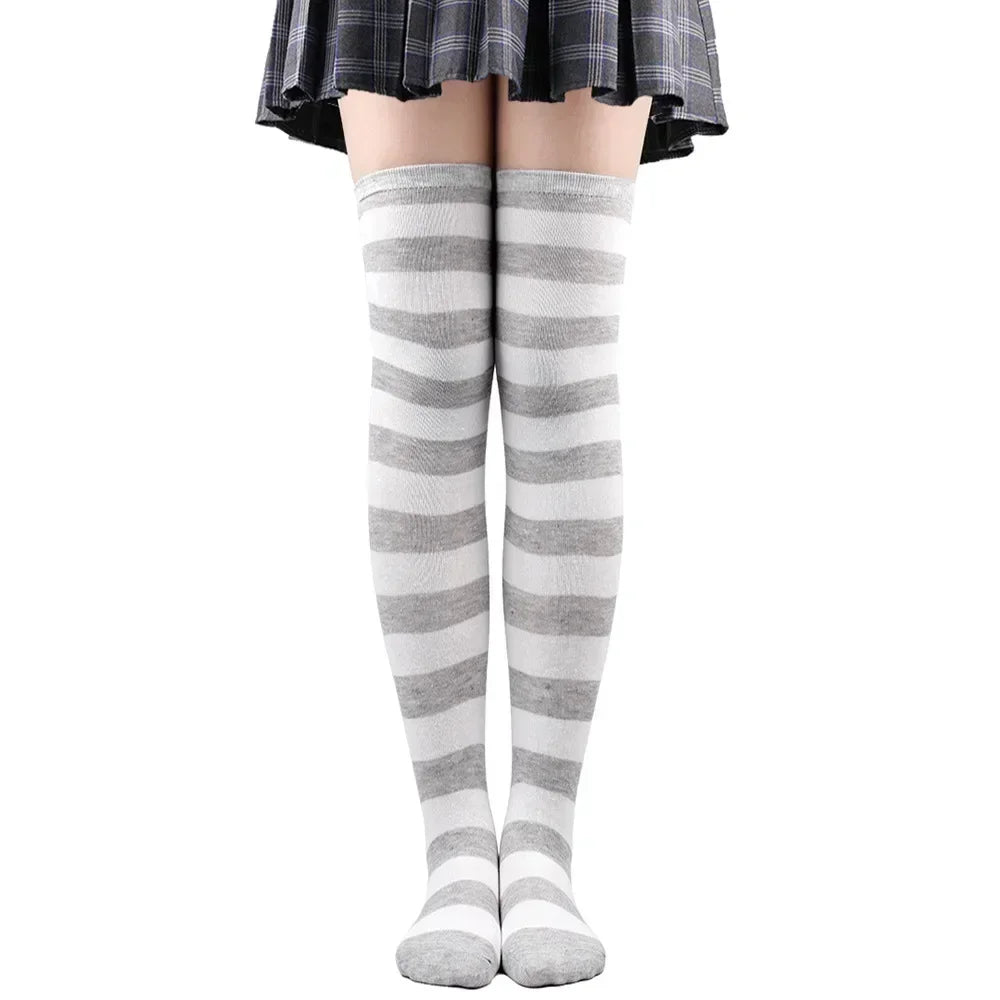 Polka Dot Over-the-Knee Socks with Soft Jacquard Knit for Casual Y2K Fashion