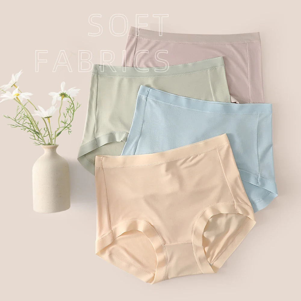 Five-Piece Pastel High-Waisted Modal Blend Brief Set