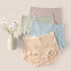 Five-Piece Pastel High-Waisted Modal Blend Brief Set