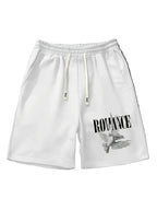 Men's Relaxed Graphic Shorts with Drawstring Waist and Lightweight Everyday Casual Comfort