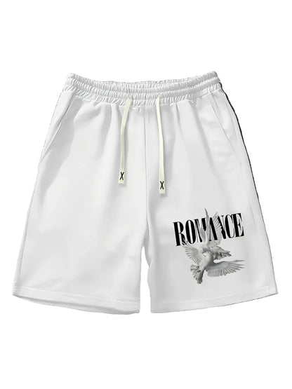 Men's Relaxed Graphic Shorts with Drawstring Waist and Lightweight Everyday Casual Comfort