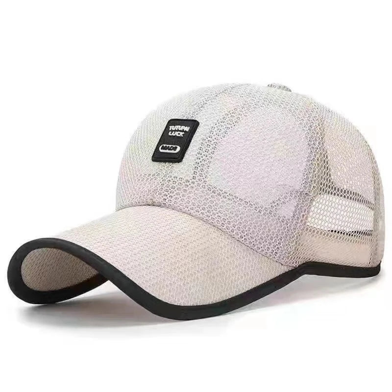 Unisex Breathable Mesh Baseball Cap with Snapback Closure for Casual Outdoor Streetwear Style