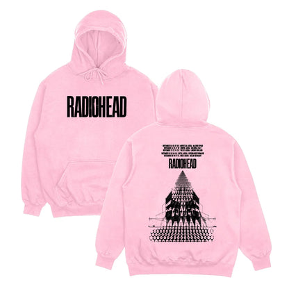Vintage Tour Style Graphic Hoodie with Relaxed Streetwear Fit and Back Artwork