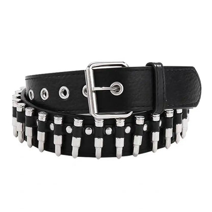 Bullet Studded Waist Belt for Y2K, Gothic and Punk Styling