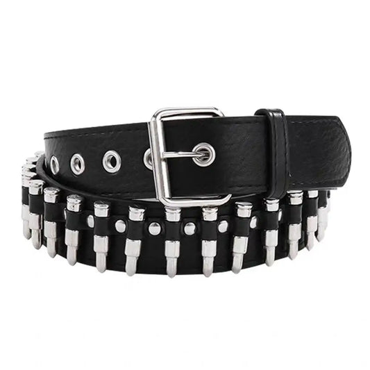 Bullet Studded Waist Belt for Y2K, Gothic and Punk Styling
