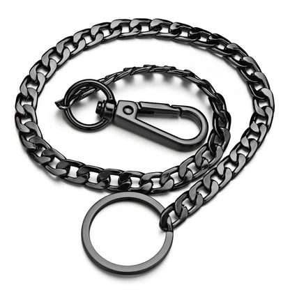 Classic Punk Wallet Chain with Ring Detail for Alternative Streetwear Looks
