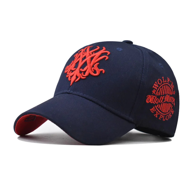 Structured Embroidered Baseball Cap with Decorative Geometric Details for Contemporary Streetwear Fashion