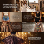 Bohemian Coin Tassel Waist Chain for Festival and Free Spirited Styling