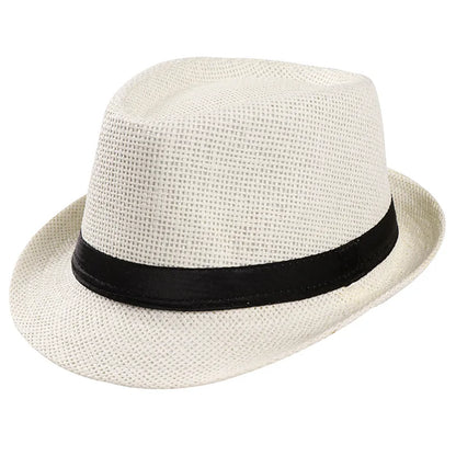 Foldable Wide Brim Straw Visor Hat with Open Top Design for Beach and Summer Travel