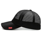 Unisex Breathable Mesh Baseball Cap with Embroidered Detail for Casual Outdoor Everyday Style