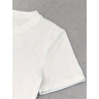 Retro Destination Graphic Baby Tee with Fitted Crop Streetwear Silhouette