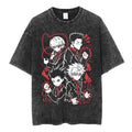 Anime Goth Manga Character Graphic Oversized Cotton Streetwear T-Shirt