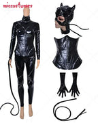 Contemporary Form Fitting High Gloss Faux Leather Jumpsuit With Statement Headwear And Accessories