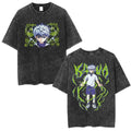 Anime Goth Fantasy Graphic Oversized Washed Streetwear Cotton T-Shirt
