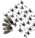 Gothic Star Nail Art Sticker Set for Alternative Statement Manicures
