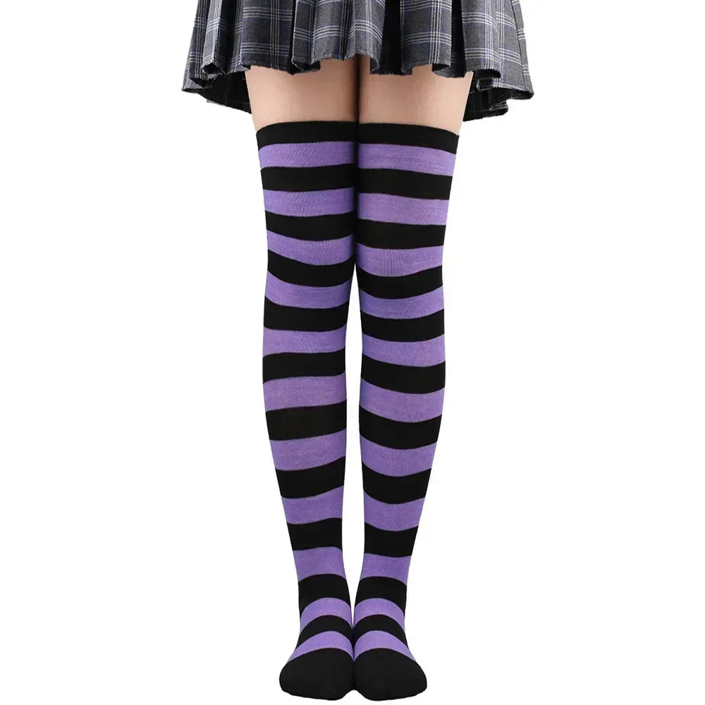 Polka Dot Over-the-Knee Socks with Soft Jacquard Knit for Casual Y2K Fashion
