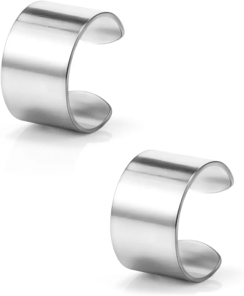 Stackable Ear Cuff Set for Punk Gothic and Alternative Fashion
