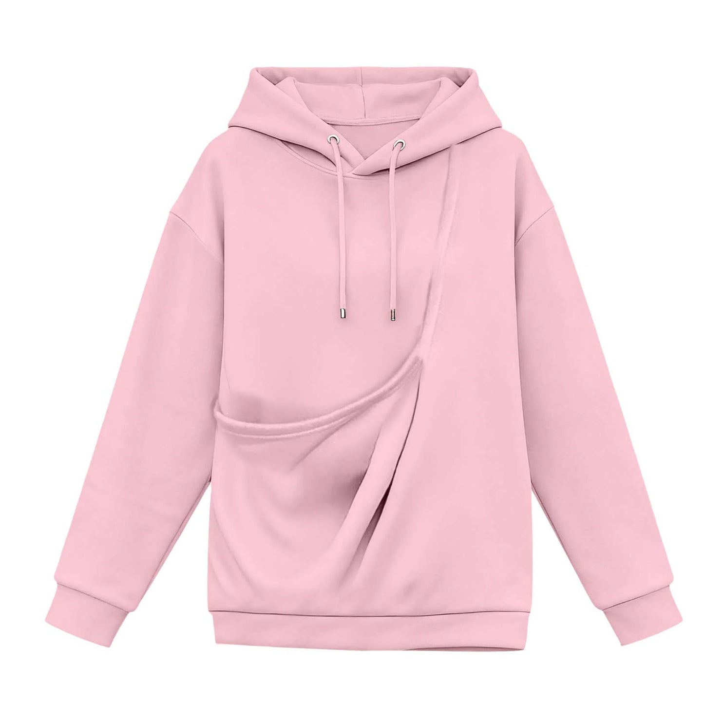 Women's Oversized Hooded Sweatshirt with Front Pet Pocket for Cozy Everyday Comfort