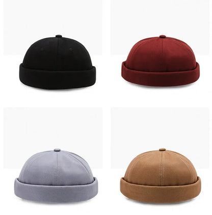 Minimalist Brimless Cotton Docker Beanie for Contemporary Streetwear Casual Everyday Fashion Style
