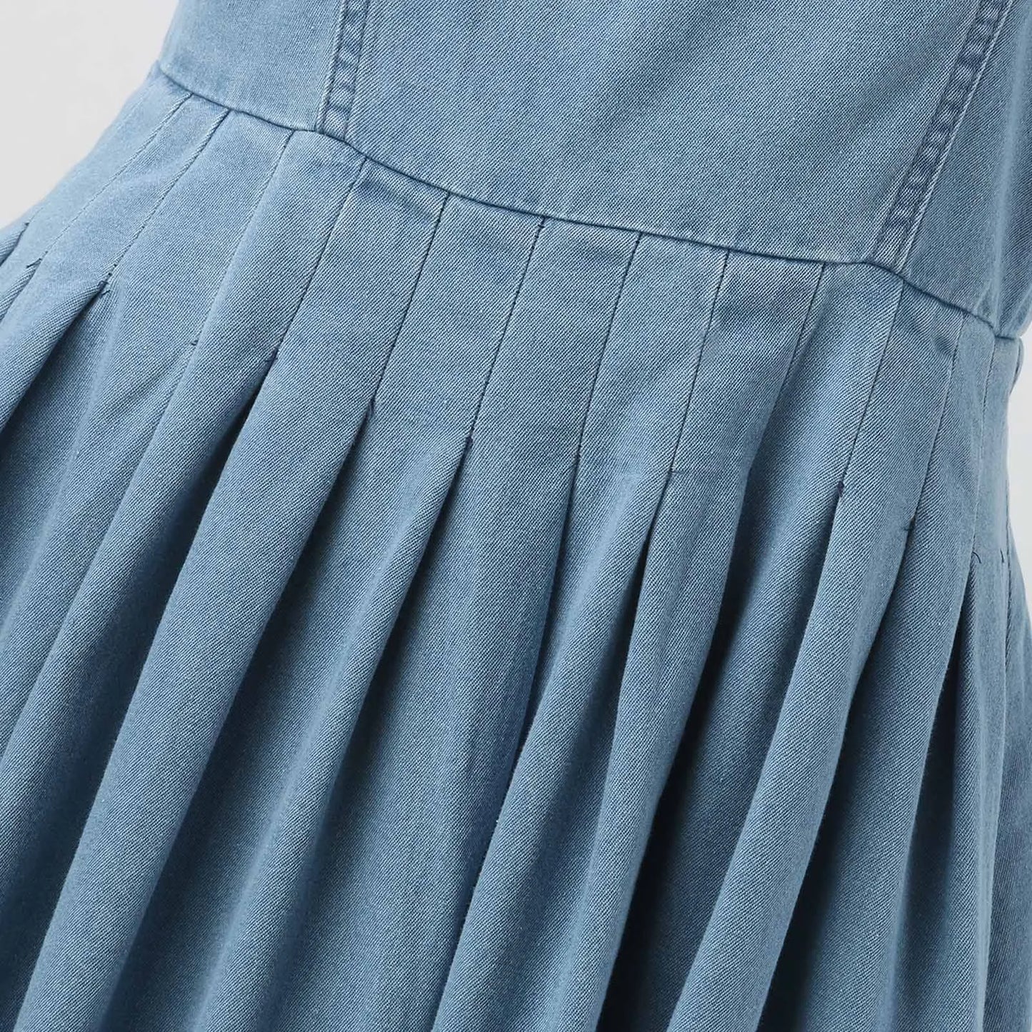 Tie Strap Square Neck Mini Dress with Flared Skater-Inspired Silhouette