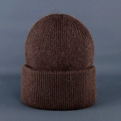 Soft Rabbit Fur Knit Beanie for Everyday Casual Outdoor Winter Fashion and Comfort Style