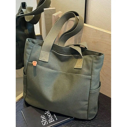Multi Pocket Utility Hobo Tote Bag with Relaxed Carry Design