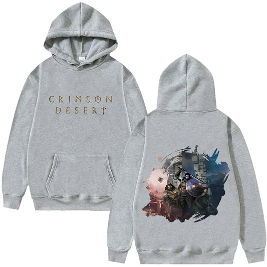 Dark Anime Desert Streetwear Hoodie with Manga-Inspired Cosmic Artwork