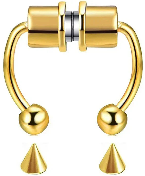 Decorative Faux Septum Nose Ring for Punk Gothic Fashion Looks