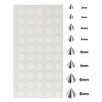 Reusable Faux Piercing Stud Sticker Set for Punk Alternative Styling