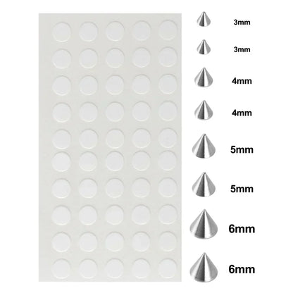 Reusable Faux Piercing Stud Sticker Set for Punk Alternative Styling