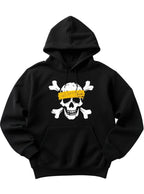 Anime Pirate Skull Hoodie with Retro Manga Streetwear Aesthetic