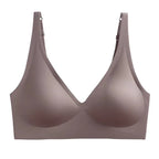 Plunging V-Neck Seamless-Style Wireless Bra with Smooth Molded Cups