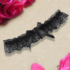 Lace Bow Thigh Garter Romantic Gothic Alternative Fashion Accessory