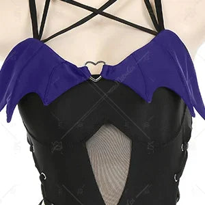 Women's Halter Cutout One Piece Swimsuit with Decorative Shoulder Accents and Modern Styling